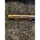 Vtg Two Tone Silver Gold Ballpoint Pen And Pencil Set  Case Collectible Read