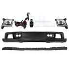 Front Bumper Cover Lower Valance With Led Fog Light For 2019-2021 Silverado 1500