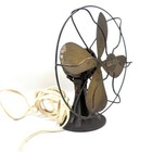 1930 s Emerson Style 10  Brass Fan Super Blue Line Montgomery Wards Works Great
