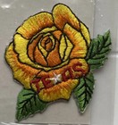 Nip Texas Rose Flower Souvenir Embroidered Iron-on Patch Badge Emblem