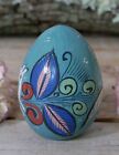 Egg White Coyote Flowers Handmade Clay Hand Painted By Medrano Mexican Folk Art