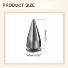 110 Sets Spikes And Studs  7 X 13mm Cone Punk Spikes Rivet  Metallic  black