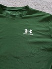 Under Armour Shirt Mens Xl Green Long Sleeve Compression Base Layer Athletic