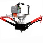 One Man 52cc Gas Post Hole Fencing Planting Earth Digger Machine W  6  Auger Bit