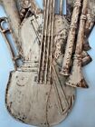 Monumental Pair Of 19th Century Italian Wood Musical    Instrumental Sculptures