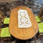 1 12 Scale Dollhouse Miniature Dining Room Furniture Wooden Table And Chairs Set