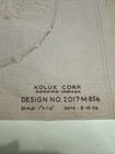 Vintage 1956 Kolux Corp Pepsi Bottle Cap Sign Blue Print Drawing Print 