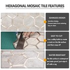  Hexagon Peel And Stick Backsplash Tile  Stick On Backsplash For Kitchen And 