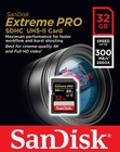Sandisk 32gb Sdhc Extreme Pro Uhs-ii U3 300mb s 4k Class 10 Sd Card Camera 2000x