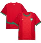 Morocco Home Jersey 2024     Puma Red Football Shirt     Official Atlas Lions Kit     