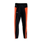 Small Under Armour Women s New Compression Legging Black Neon Orange 1320381