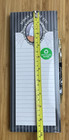 Halloween Ghost Funny Notepad With Pumpkin   Cobwebs 100 Sheet Magnetic 10  New