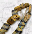 Antique 13 Venetian Millefiori African Trade Beads 8  Strand Of Glass Beads Vtg
