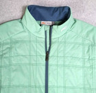 Kjus Men s Rowan Insulated Vest Medium 50 Green Full Zip Quilted Activewear Golf
