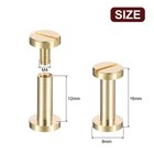30pack Brass Chicago Screws 12x8mm Post Nail Stud Rivets For Leather Craft