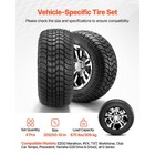 Uimoso Golf Cart Wheels   Tires Set Of 4 10  205 50-10 Compatible With Yamaha