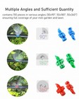 Hanobo 150 Pcs Micro Sprayer Refraction 90 180 360 Degree Automizing Sprinkler N
