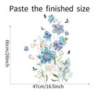 1x Flowers Plant Wall Sticker Decal Vinyl Art Mural For Diy Home Decor Removable
