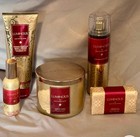 Bath   Body Works Luminous Set Body Mist Cream Soap 3 Wick Candle Room Spray New