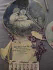Six Early 1900 Paddle Fans  Pin Ups  Pastoral  De  Pa  Md  Dc Advertising