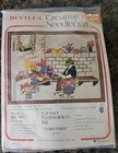 Vtg Bucilla Creative Needlecraft Kit Crewel Flower Vendor 1970 s 18 X 22  New