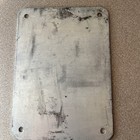 Vtg Pedestrian Metal Sign Cross Street Push Button Walk Signal Lot F