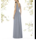 Social Bridesmaids 8157 Women   s V-neck Pleated Chiffon Gown Larkspur 14