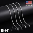 925 Sterling Silver Tarnish-free Italian Snake Chain Necklace 1mm Jewelry 16-24 