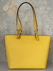 Michael Kors Jet Set Travel  Medium Double Pocket Tote shoulder Bag daisy Yellow