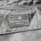 Six Pack Fitness Black Asana Meal Yoga Tote Travel Bag Zippered Gym Large 20  