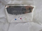 Vtg Neiman Marcus Silver Plate Hearts W rhinestones Vanity-compact-pill Box-new