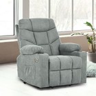 Massage Elderly Power Lift Electric Recliner Chair Reclining Ergonomic Sofa Gray