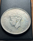 British India 1941 King George Vi One Rupee Silver Coin