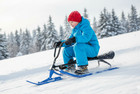 Winter Snow Racer Bike For Kids Outdoor Snow Sled With Steering And Brakes