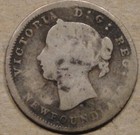 Newfoundland 1872-h Five Cent Silver As Pictured