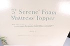 Casaluna 3  Serene Foam Mattress Topper Full New