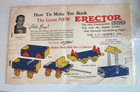 1930s Ac Gilbert Erector No  7 1 2 Engineers Set Motorized Engine W  Box Works