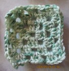 14 Speckled Mint 3  Crochet Granny Squares Square