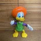 Donald Duck Disney Epcot Center Poseable Figurine Vintage Dancing Orange Hat