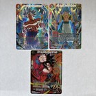 Dragon Ball Super 3 Card Lot Of Mythic Booster Gold Stamped Cards Ccg Card Game