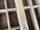 Antique Vintage Wooden Printers Drawer Hamilton Letterpress Shadow Box J8