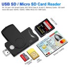 7-in-1 Usb 3 0 Smart Card Reader Micro Tf Sd Sim Id Memory Adapter For Pc Laptop