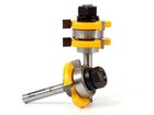 3 4  2 Bit Tongue And Groove Router Bit Set - 1 4  Shank - Yonico 15228q