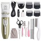 Professional Pet Clippers Dog Cat Hair Trimmer Cordless Shaver Grooming Comb Kit