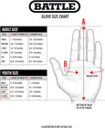 Wide Receiver Football Gloves  Adult  Tacky Grip Palms