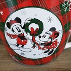 Disney Mickey   Minnie Mouse Mixing Bowl 10 Cup Christmas Red Green Plaid