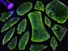 Uranium Glass Thick Pieces     1 Lb Bulk For Lapidary  Mosaic  Art Glass Supply
