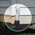 Flex-a-spout Adp53229 White Plastic Flexible Downspout Extension 9 Lx3 75 H In 