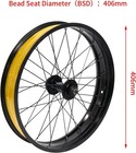 Ztz 20 26 X 4 0 Inch Fat Tire Bike Front Wheel  Aluminum Alloy Bike Rim