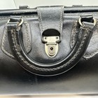 Vintage Black Leather Medical Doctor Bag
